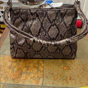 Bob Mackie Snakeskin Shoulder Bag Purse
